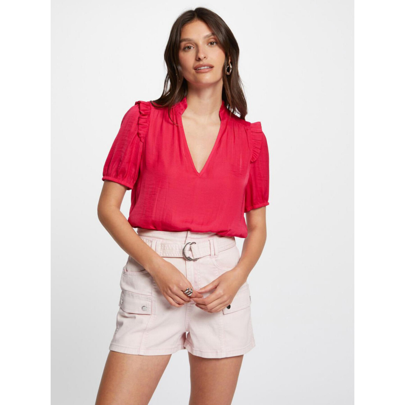 T-shirt fluide otini rose femme - Morgan