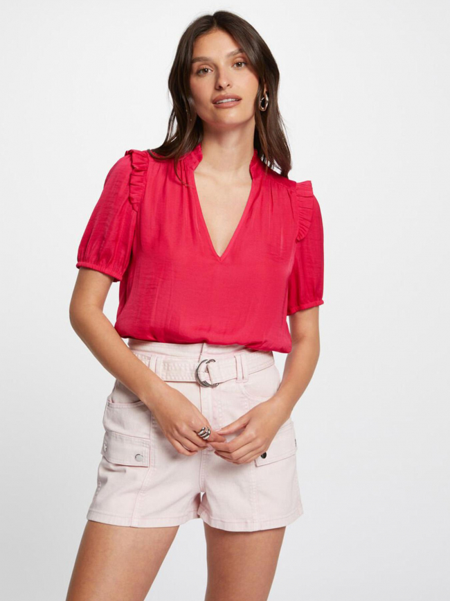 T-shirt fluide otini rose femme - Morgan