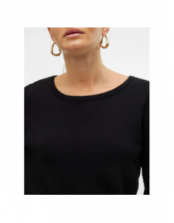 Pull texturé care noir femme - Vero Moda