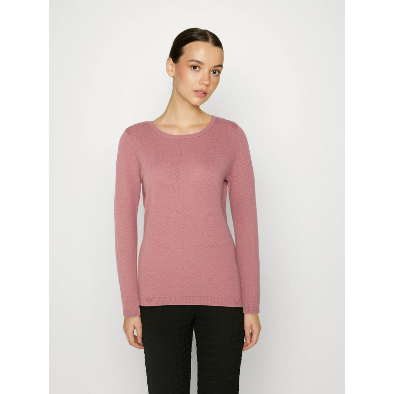 Pull texturé care rose femme - Vero Moda