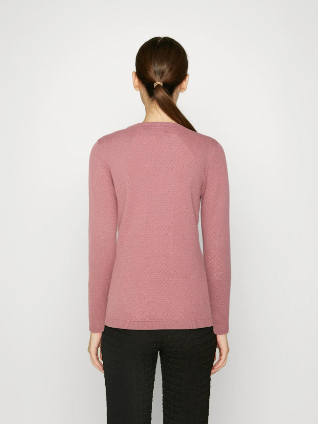 Pull texturé care rose femme - Vero Moda