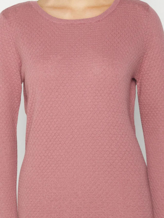 Pull texturé care rose femme - Vero Moda