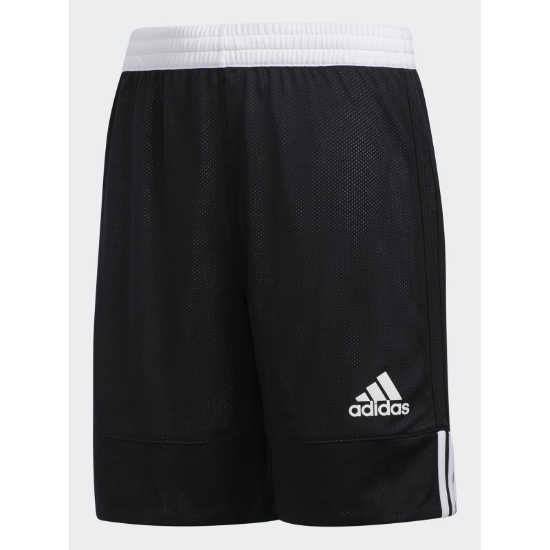 Short de basketball réversible noir blanc enfant - Adidas