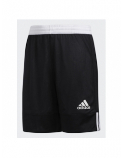 Short de basketball réversible noir blanc enfant - Adidas