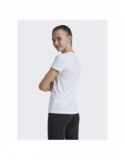 T-shirt logo brillant blanc fille - Adidas