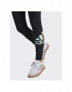 Legging logo brillant noir fille - Adidas