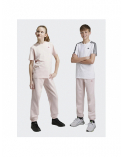 Bas de jogging uni logo rose enfant - Adidas