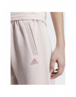 Bas de jogging uni logo rose enfant - Adidas