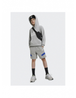 Short jogging colorblock gris enfant - Adidas