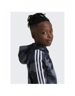 Sweat à capuche camo ft hd gris enfant - Adidas