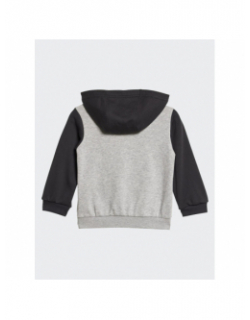 Ensemble de survêtement colorblock noir gris enfant - Adidas