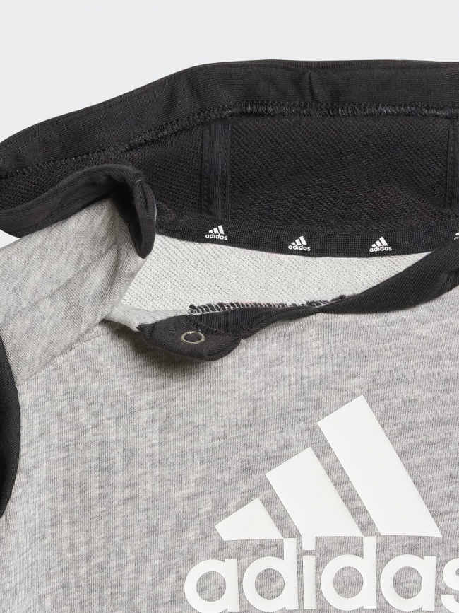 Ensemble de survêtement colorblock noir gris enfant - Adidas