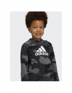 Ensemble sweat et jogging camo gris enfant - Adidas