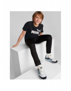 T-shirt classique logo noir enfant - Puma