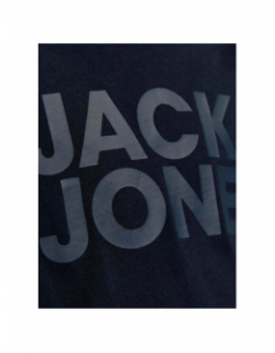 T-shirt corporate logo bleu marine garçon - Jack & Jones