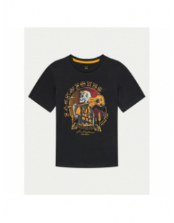 T-shirt skull rock noir enfant - Jack & Jones