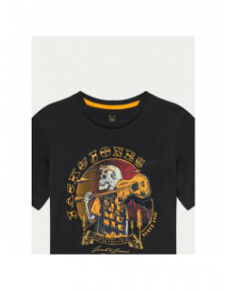 T-shirt skull rock noir enfant - Jack & Jones