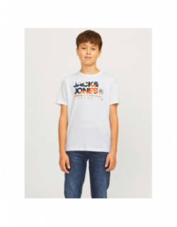 T-shirt jjluke blanc enfant - Jack & Jones