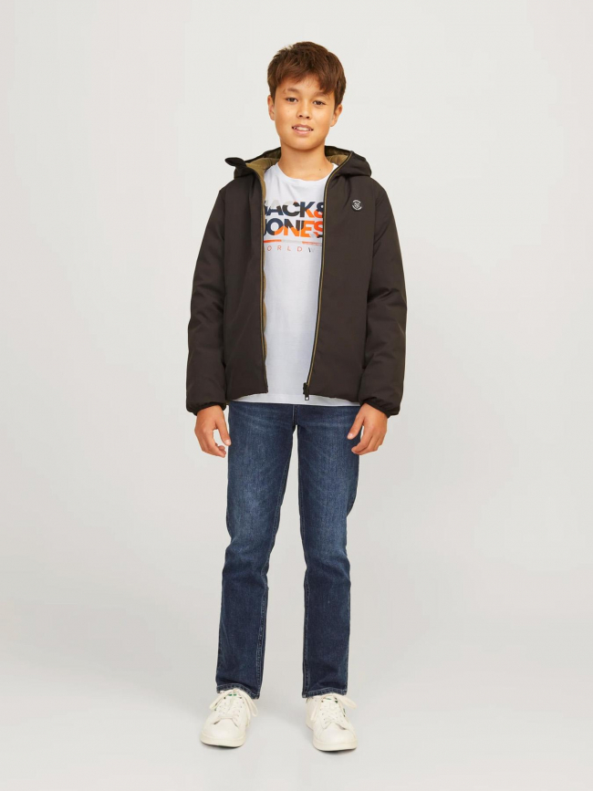 T-shirt jjluke blanc enfant - Jack & Jones