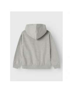 Sweat à capuche mercredi brillant gris enfant - Name It