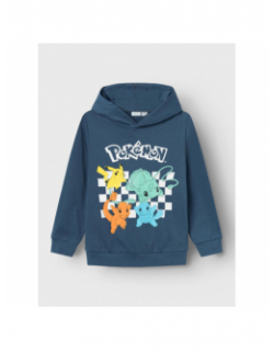 Sweat à capuche pokémon bleu enfant - Name It