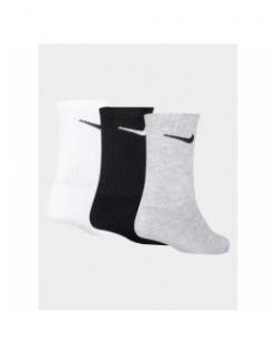 Pack 3 paires chaussettes basic noir blanc gris enfant - Adidas