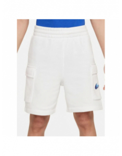 Short cargo nsw fleece blanc garçon - Nike