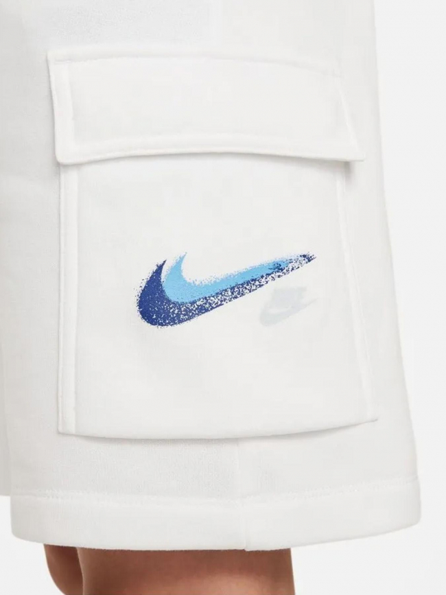 Short cargo nsw fleece blanc garçon - Nike