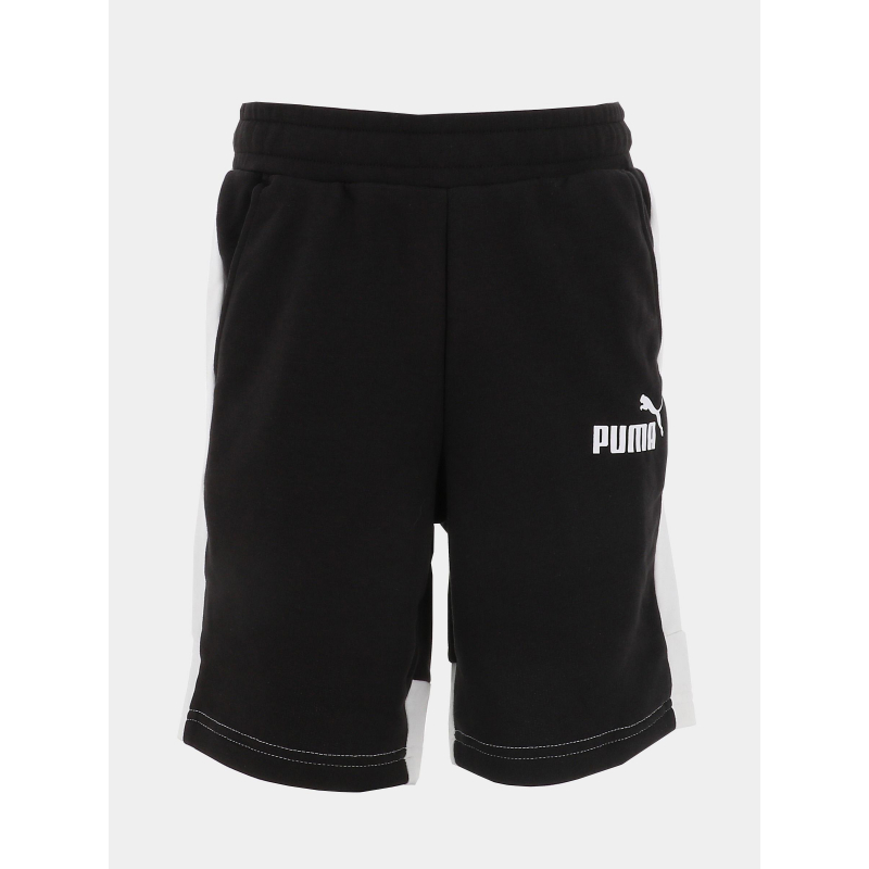 Short jogging essential block noir blanc garçon - Puma