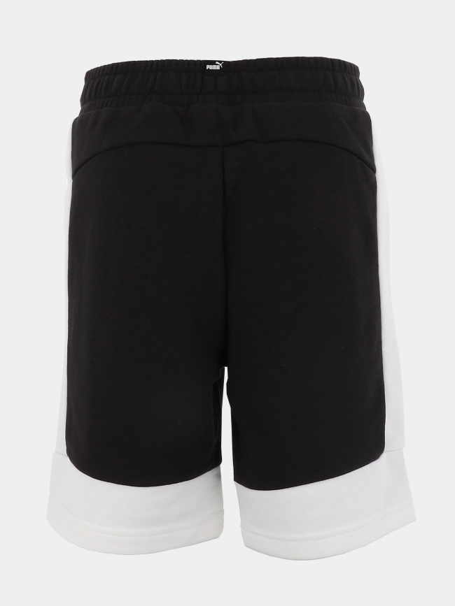 Short jogging essential block noir blanc garçon - Puma