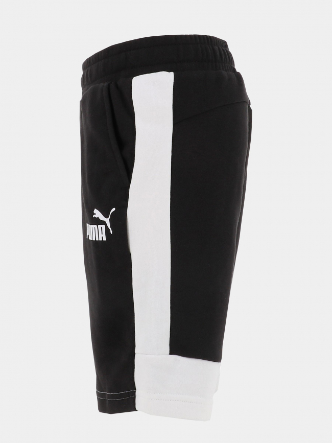 Short jogging essential block noir blanc garçon - Puma