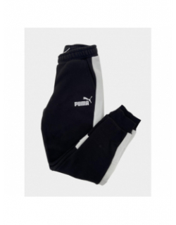 Jogging colorblock noir blanc garçon - Puma