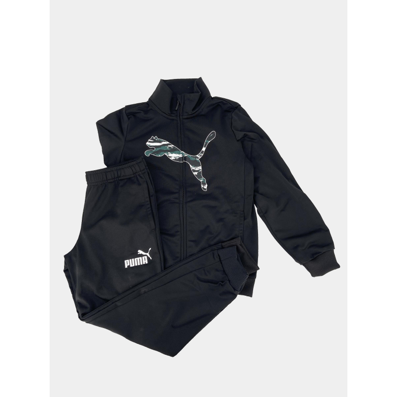 Ensemble survêtement logo camo noir garçon - Puma