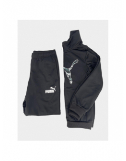 Ensemble survêtement logo camo noir garçon - Puma