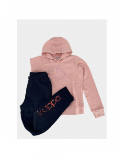 Ensemble sweat jogging sicily rose bleu fille - Kappa