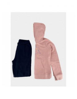 Ensemble sweat jogging sicily rose bleu fille - Kappa