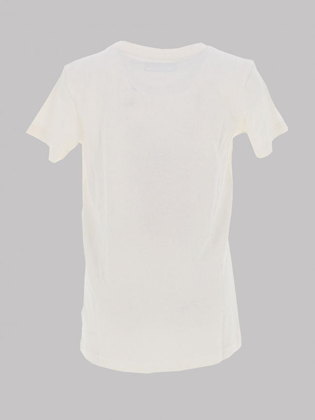 T-shirt logo holographique sarza blanc fille - Kappa