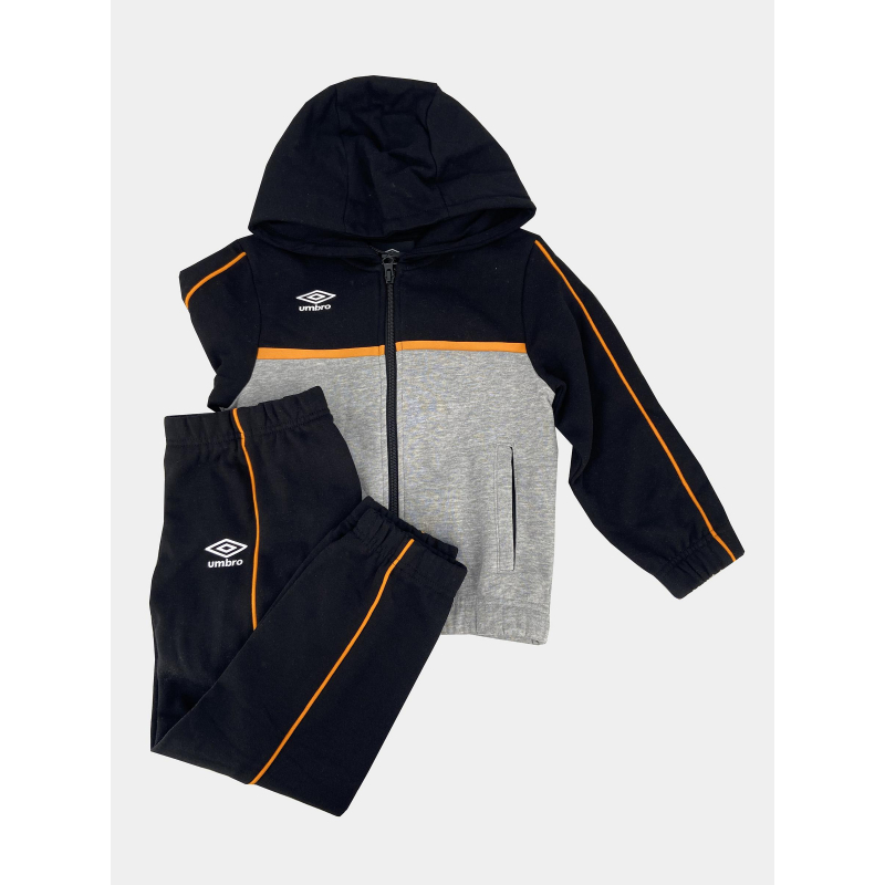 Ensemble survêtement saro noir gris garçon - Umbro