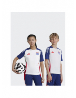 Maillot d'entrainement football ol 24/25 blanc enfant - Adidas