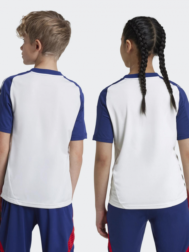 Maillot d'entrainement football ol 24/25 blanc enfant - Adidas