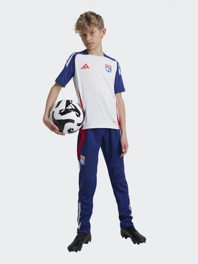 Maillot d'entrainement football ol 24/25 blanc enfant - Adidas