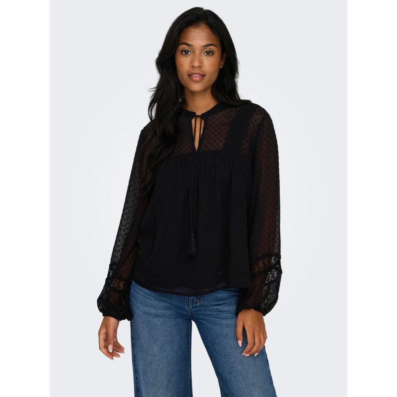 Blouse tessa eliza noir femme - Only