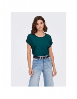 T-shirt ample moster vert femme - Only