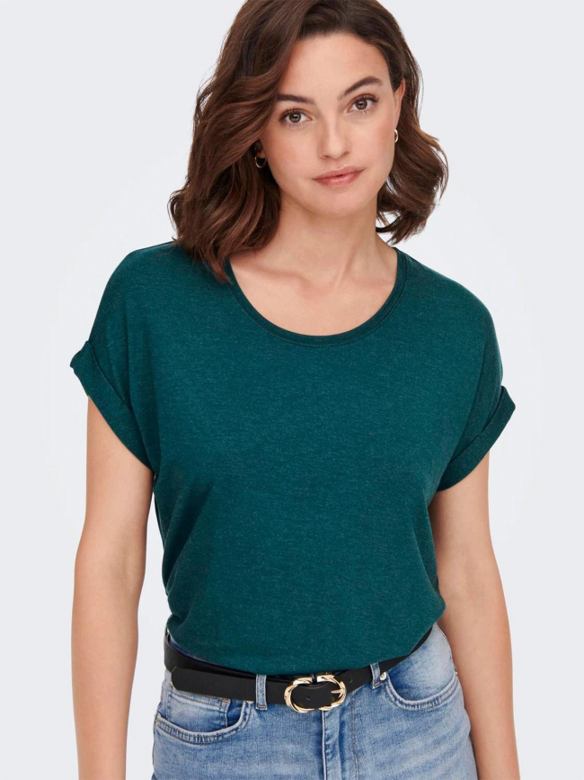 T-shirt ample moster vert femme - Only