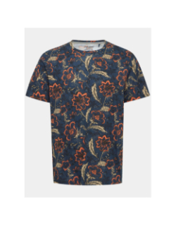 T-shirt floral bleu marine homme - Blend