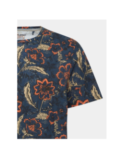 T-shirt floral bleu marine homme - Blend