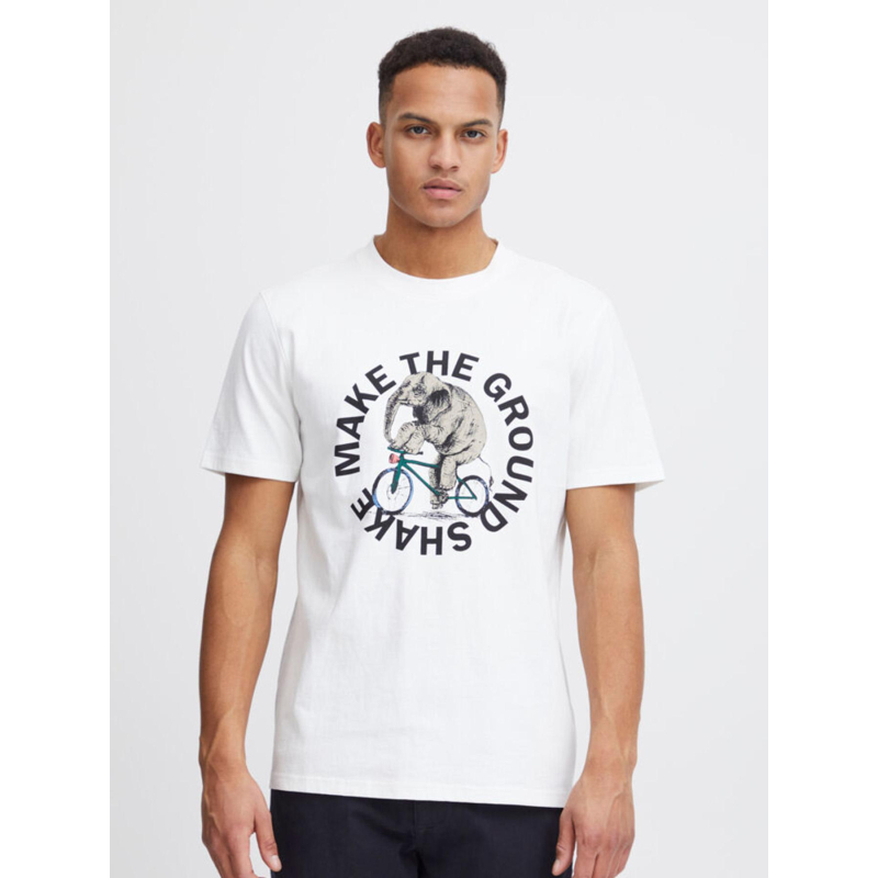 T-shirt éléphant regular fit blanc homme - Blend