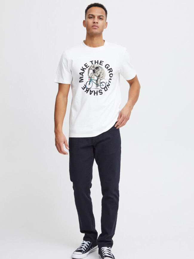 T-shirt éléphant regular fit blanc homme - Blend