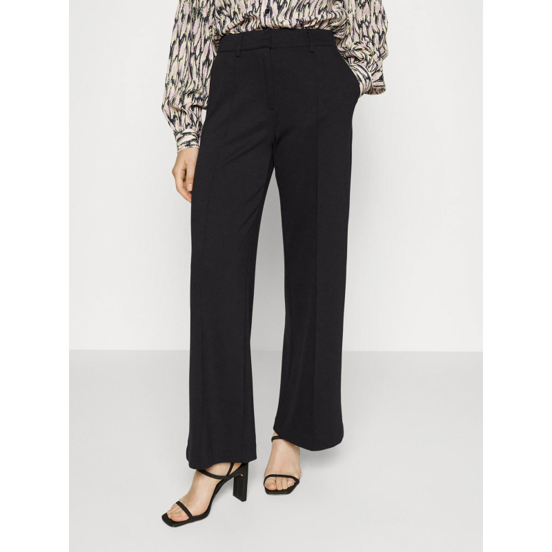 Pantalon ihkate sus office wide noir femme - Ichi