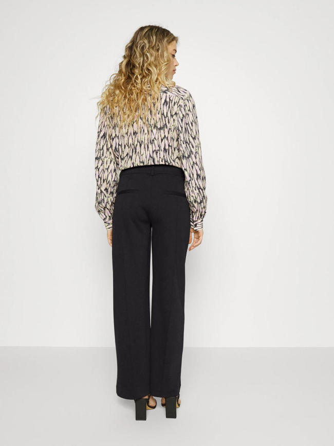 Pantalon ihkate sus office wide noir femme - Ichi